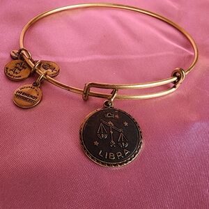 Alex and Ani Gold Libra Charm Bracelet